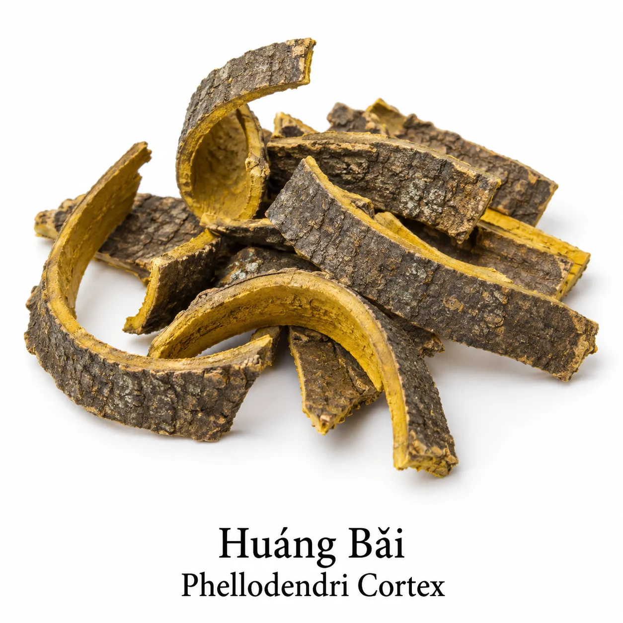 Huang Bai – sušená žltá kôra korkovníka (Phellodendri Cortex)