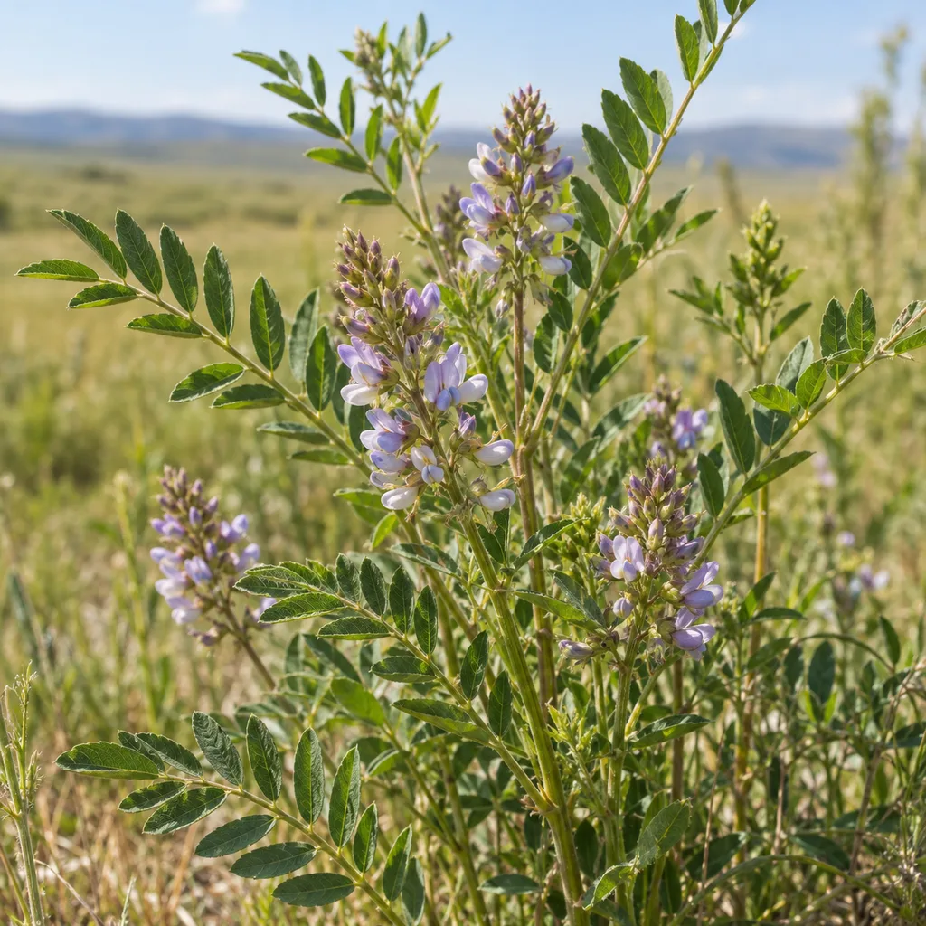 Kvitnúce sladovka uralská (Glycyrrhiza uralensis)