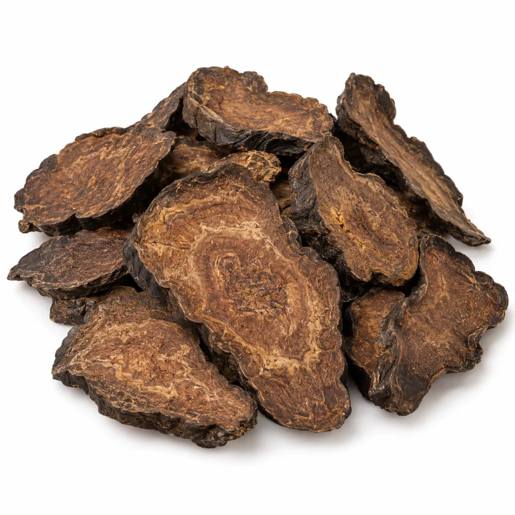 He Shou Wu – upravený koreň pohánkovca mnohokvetého (Reynoutria multiflora)