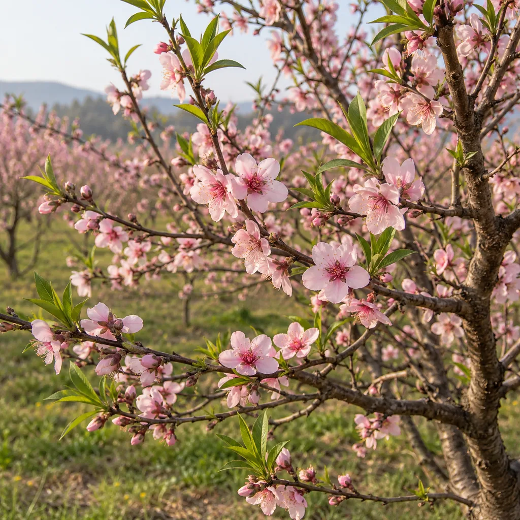 Kvitnúca broskyňa (Prunus persica)