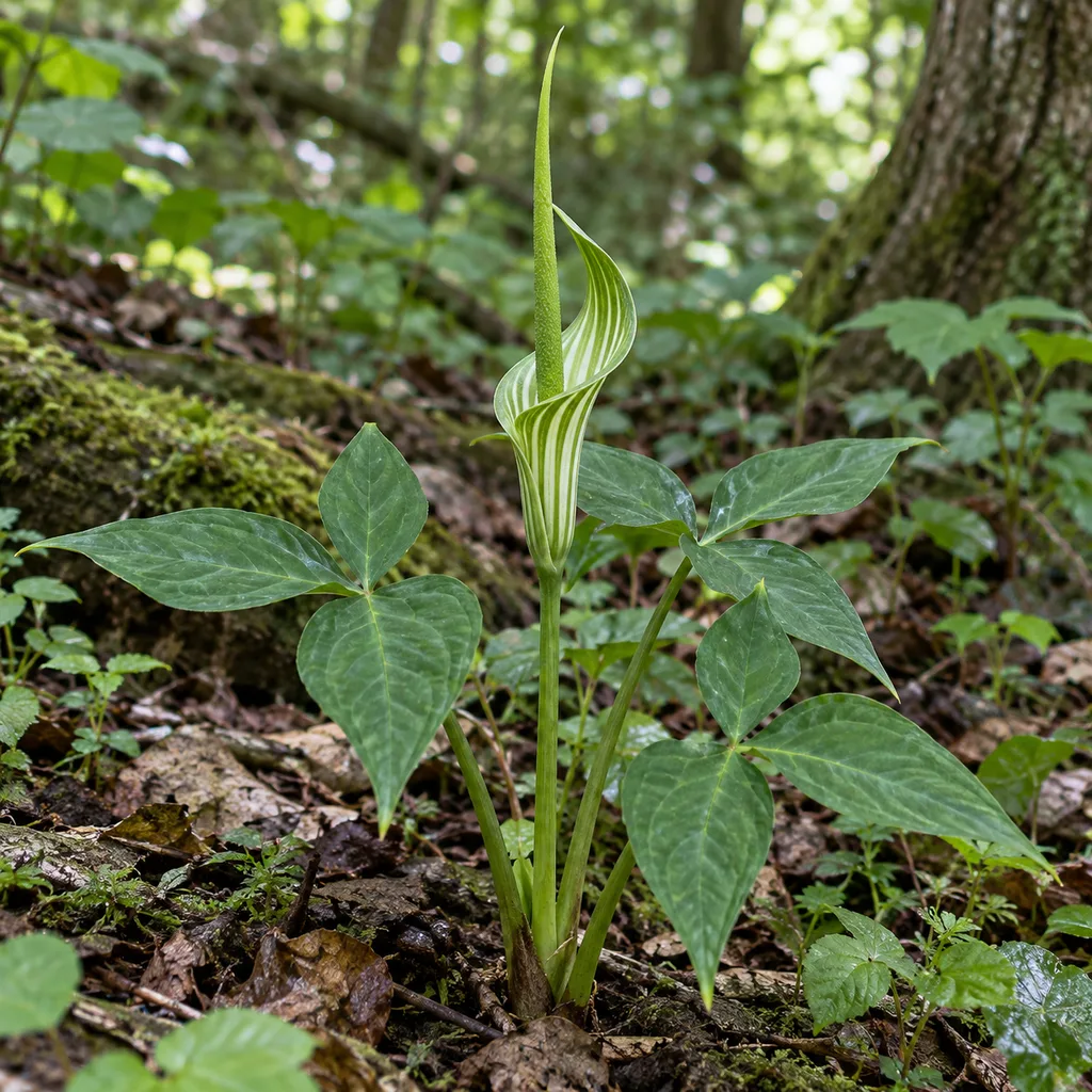 Pinellia ternata – rastlina z čeľade áronovitých